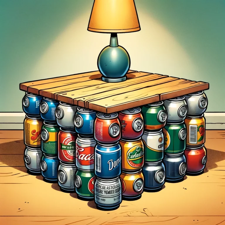 The Art of Upcycling: How to Turn Your Pile of Beer Cans into a Stylish End Table