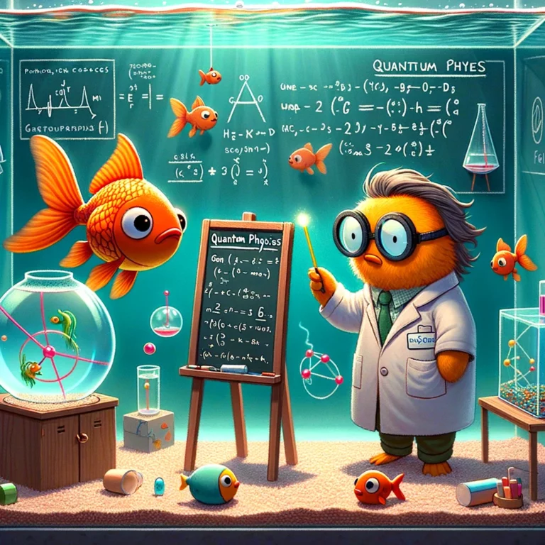 How to Teach Your Goldfish Quantum Physics