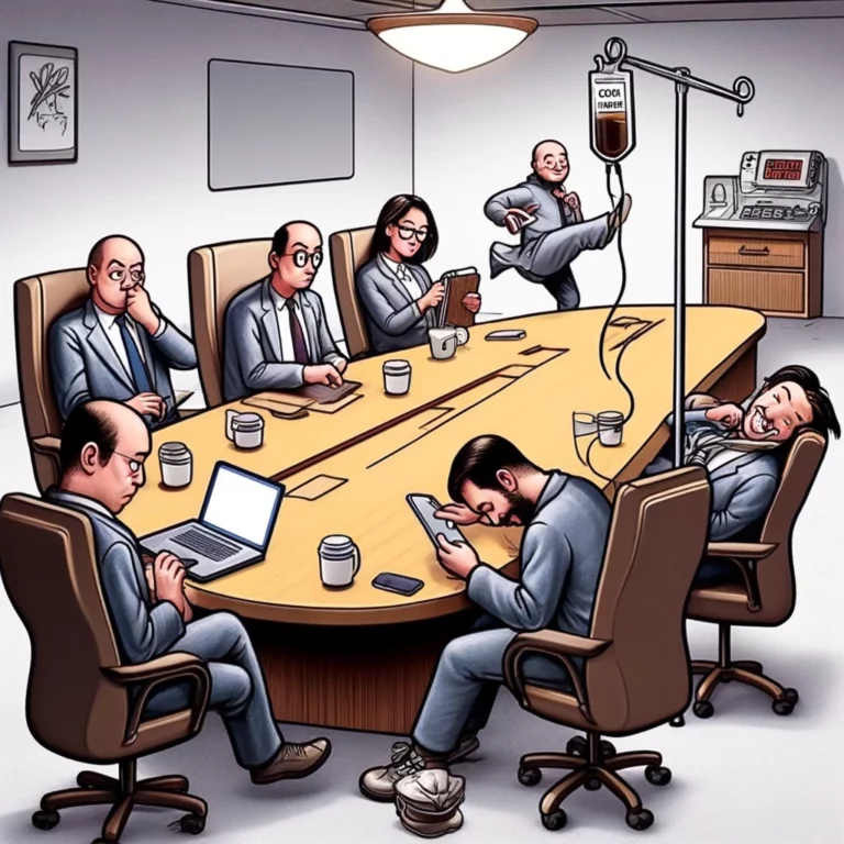 How to Stay Awake During a Dull Meeting
