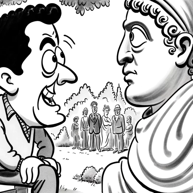 How to Win a Staring Contest Against a Statue