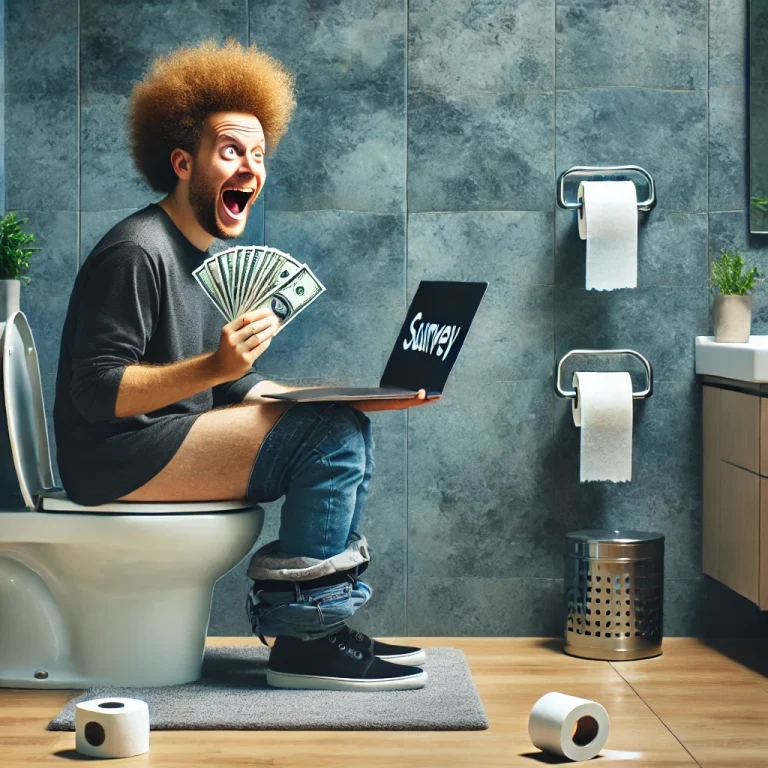 Make Cash from Online Surveys During Your Bathroom Breaks