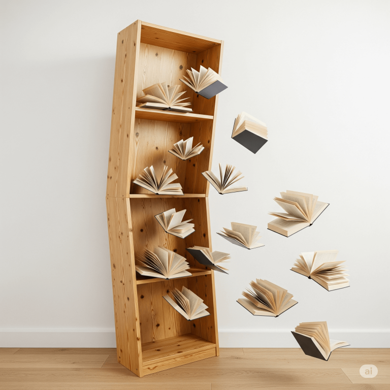 Constructing a Simple Bookshelf with Pine Wood