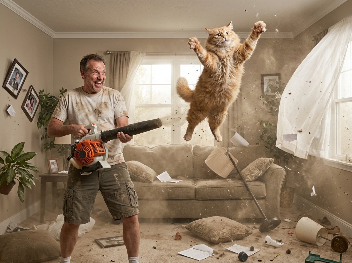 Why You Shouldn’t Use a Leaf Blower Indoors