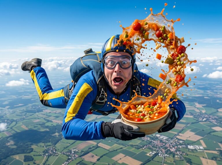 How to Eat a Bowl of Soup While Skydiving