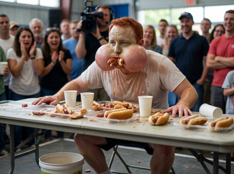9 Warning Signs the Competitive Eater Beside You Is About to Vomit