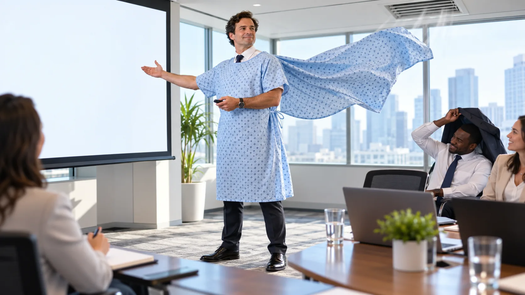 9 Believable Excuses for Showing Up to Work in a Hospital Gown
