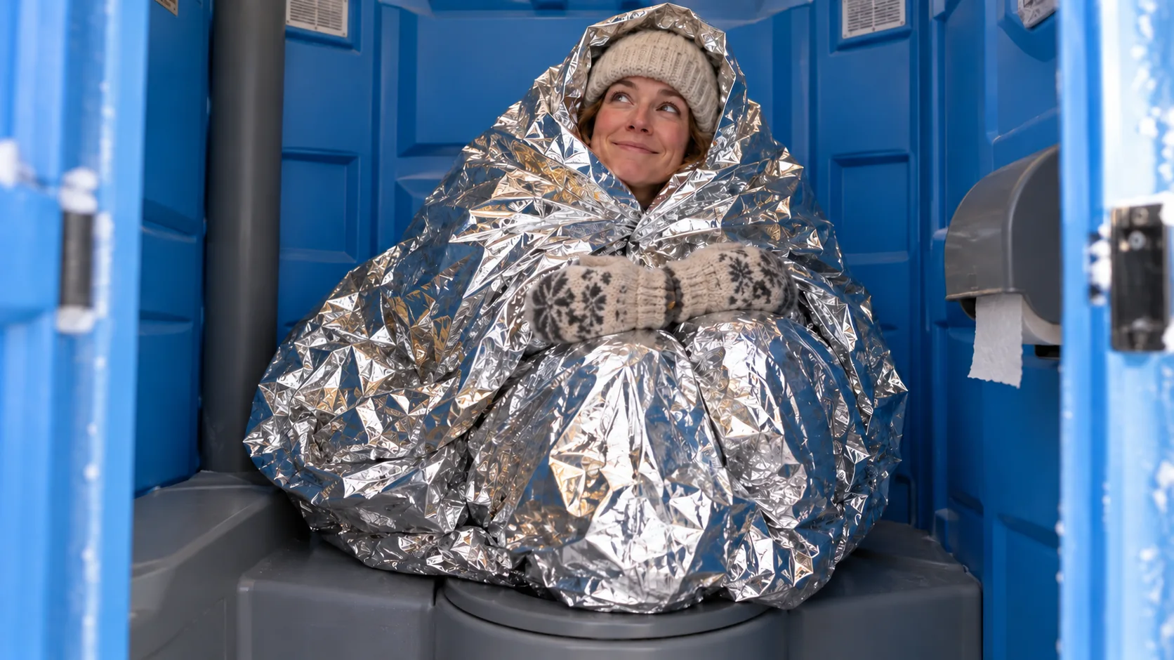 Winter Survival Tips for People Living in a Porta Potty