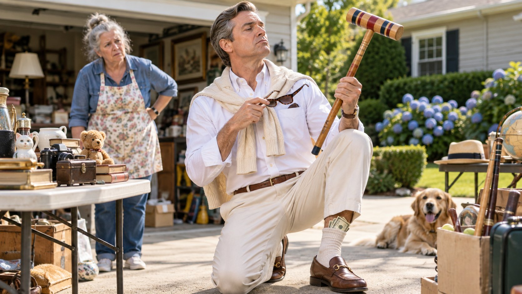 How to Look Wealthy at a Yard Sale without Spending More Than Three Dollars